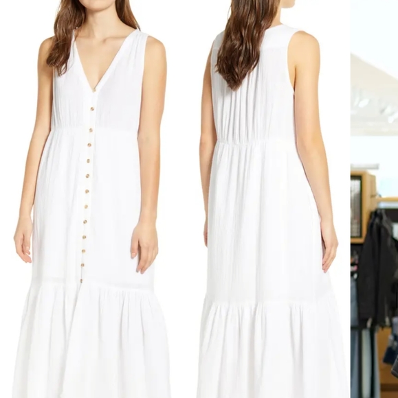 White cotton dress - Picture 1 of 6